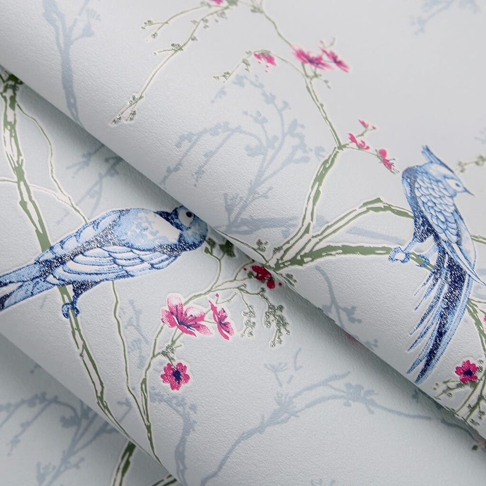 songbird duck egg wallpaper