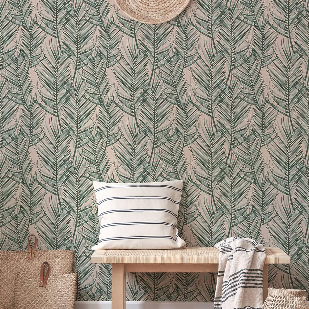 Transform Palm Pink Wallpaper