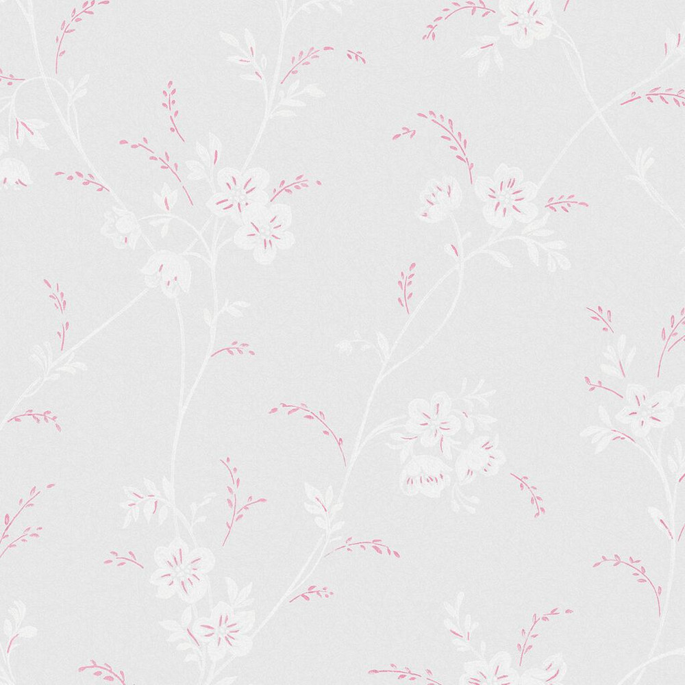 laura ashley eva floral sugared grey wallpaper