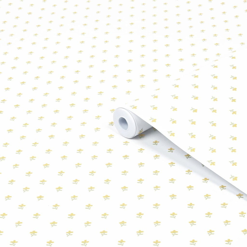 Laura Ashley Wood Violet Ochre Yellow Wallpaper