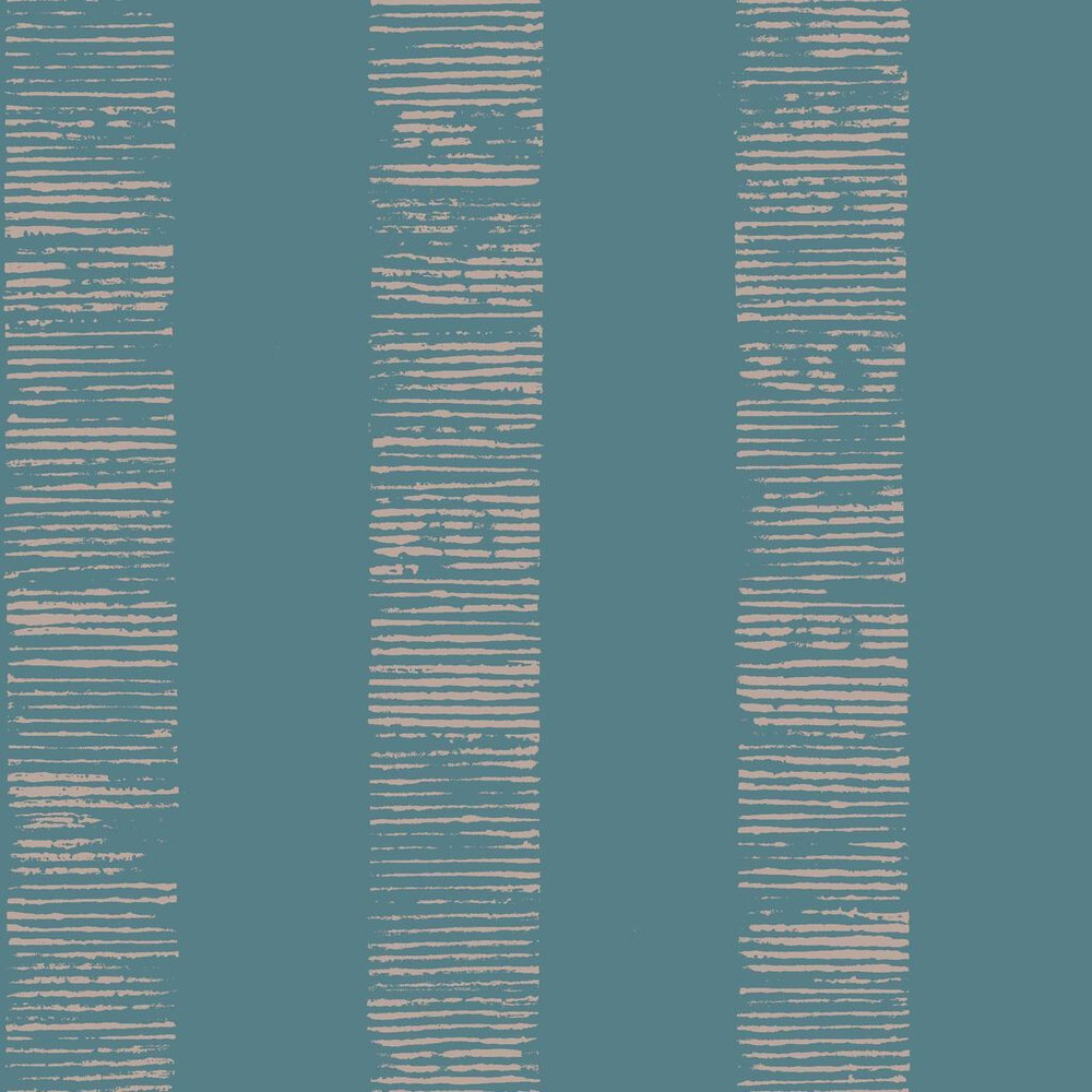 Mara Stripe Turquoise Wallpaper