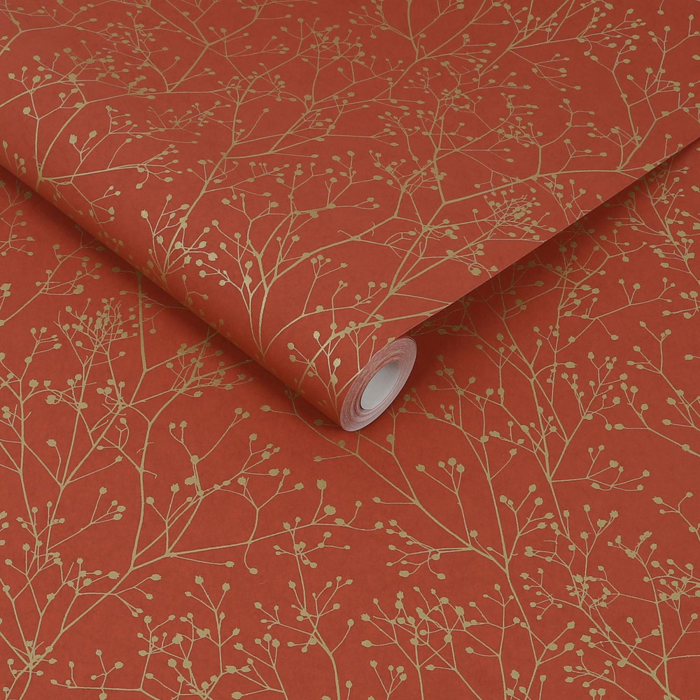Gypsophila Paprika & Gold Wallpaper by Clarissa Hulse - 120401_ROLLSHOT_01.jpg