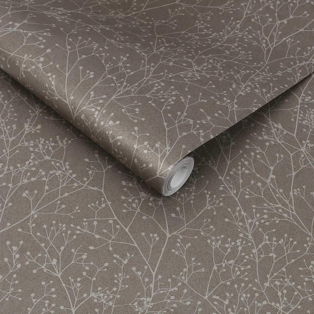 Gypsophila Mocha & Silver Wallpaper by Clarissa Hulse - 120369_ROLLSHOT_01.jpg