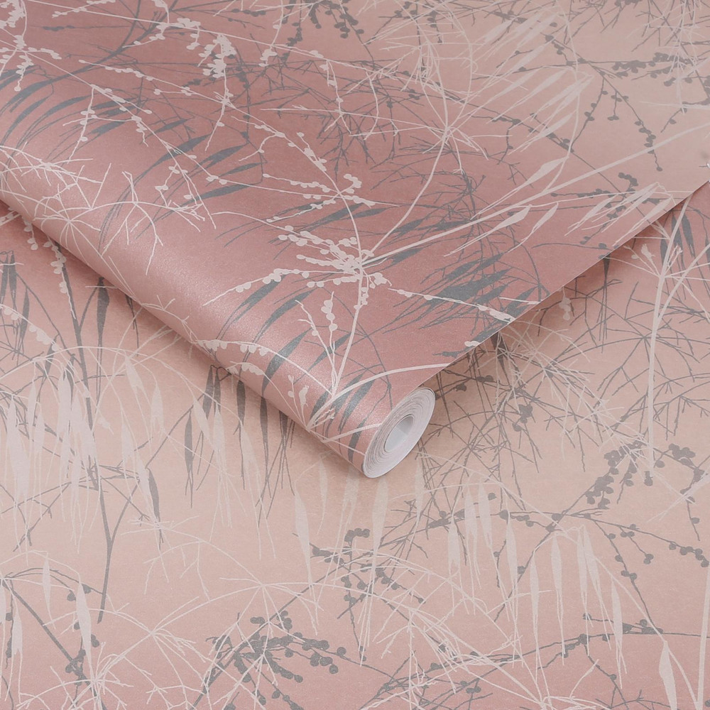 Meadow Grass Shell & Pewter Wallpaper by Clarissa Hulse - 120370_ROLLSHOT_01.jpg