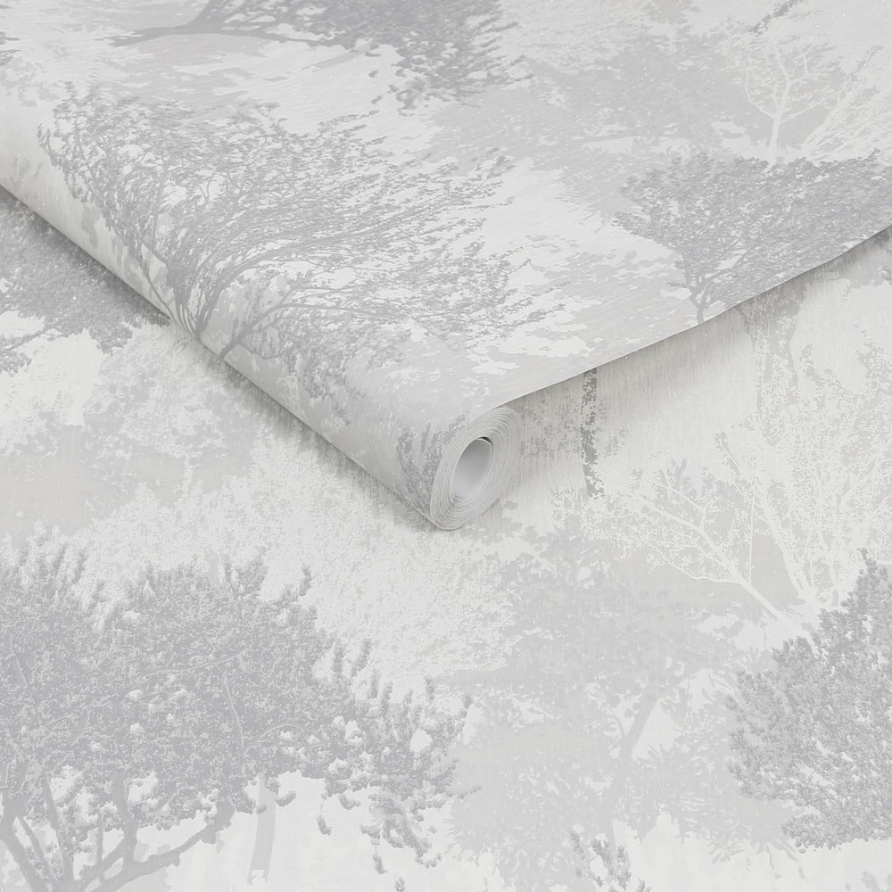 Birch Silver Wallpaper