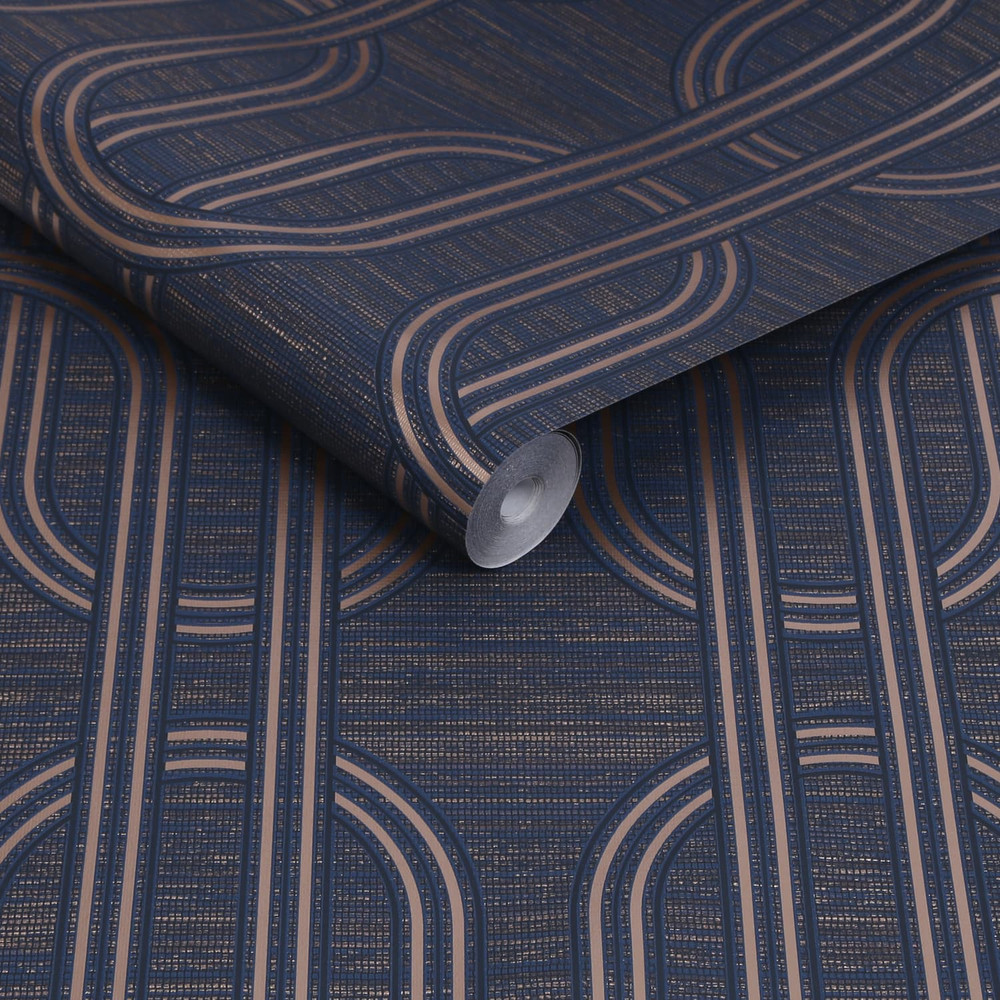 Indulgent Geo Sapphire Wallpaper