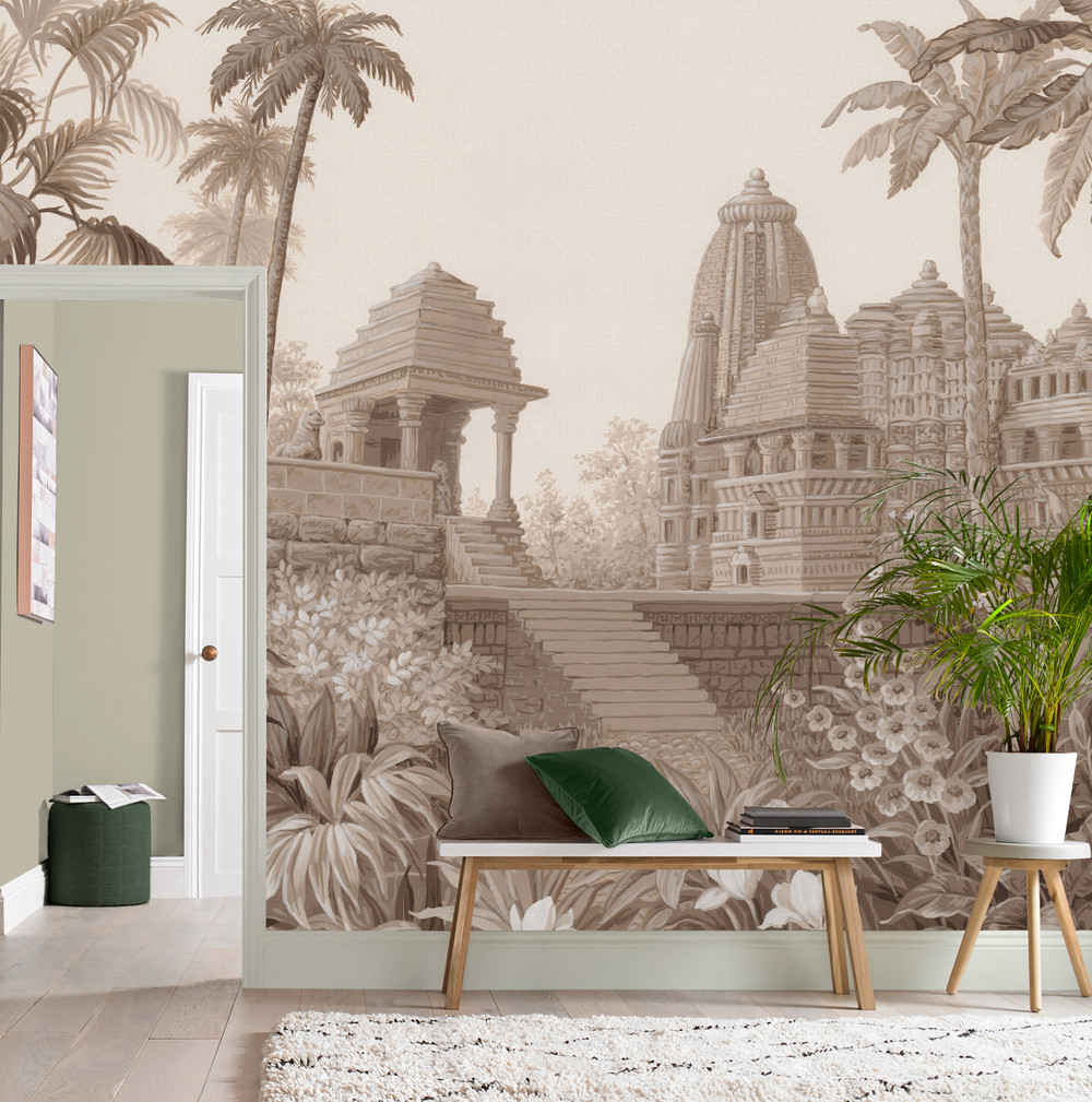 Temple Taupe Bespoke Mural