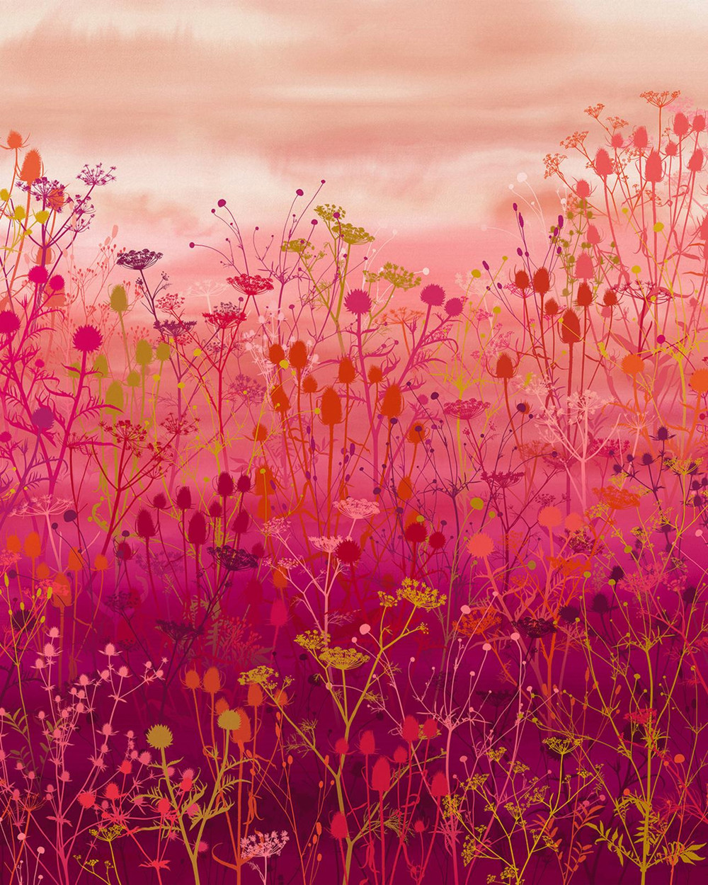 Tania's Garden Sunset Bespoke Mural by Clarissa Hulse - 120409_TILE_02.jpg