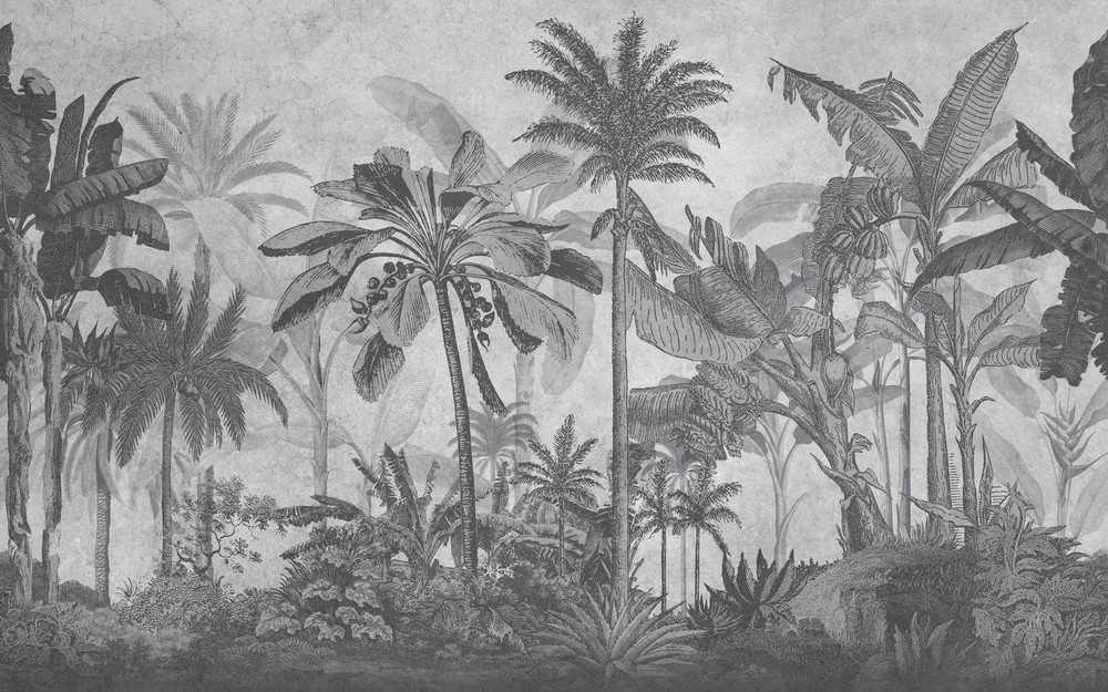 Vintage Jungle Grey Bespoke Mural - 117773_MAINTILE_01.jpg