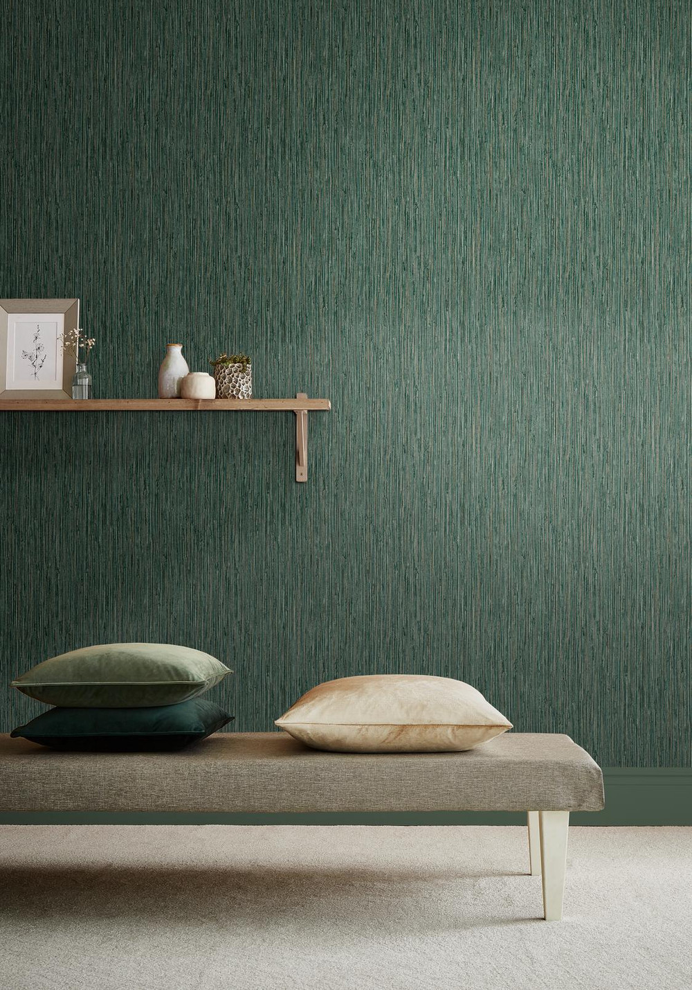 Grasscloth Texture Pine Wallpaper - 111726_ROOMSET_01.jpg