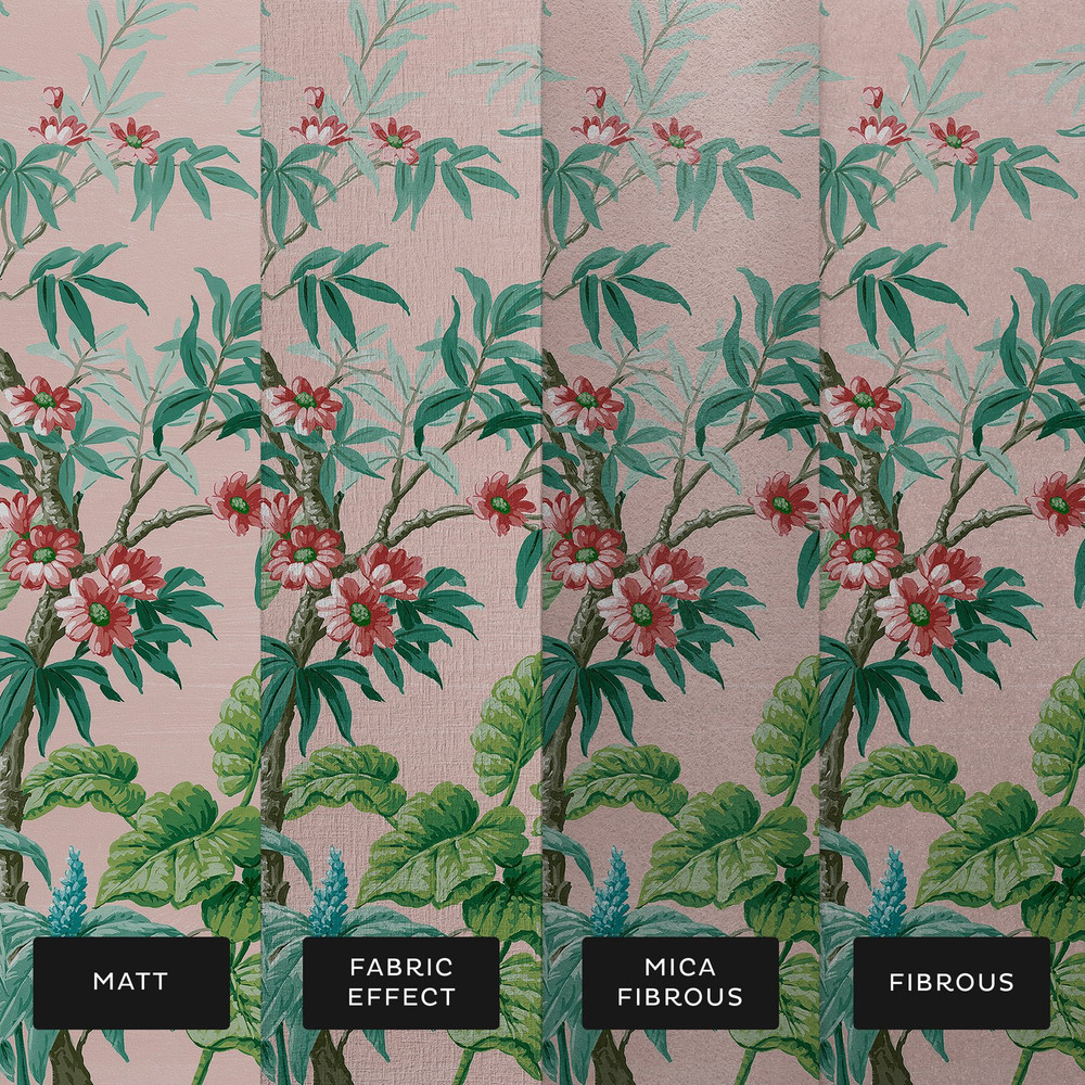 Vintage Tropical Blush Bespoke Mural