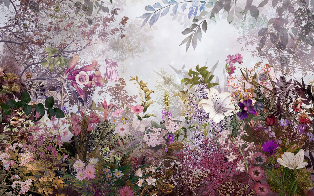 Fantasy Floral Bloom Bespoke Mural - 112672_MAINTILE_01.jpg