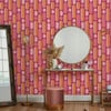 Morse Tangerine and Raspberry Wallpaper Morse Tangerine and Raspberry Wallpaper