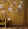 Hague Fleurs Mustard Bespoke Mural Hague Fleurs Mustard Bespoke Mural