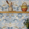 Strawberry Thief Soft Blue Wallpaper Strawberry Thief Soft Blue Wallpaper