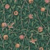 Bird & Pomegranate Deep Green Wallpaper Bird & Pomegranate Deep Green Wallpaper
