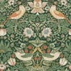 Strawberry Thief Rich Green Wallpaper Strawberry Thief Rich Green Wallpaper