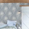 Garden Floral Slate Grey Wallpaper Garden Floral Slate Grey Wallpaper