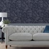Laura Ashley Lloyd Midnight Seaspray Wallpaper Laura Ashley Lloyd Midnight Seaspray Wallpaper