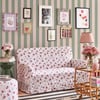 Cath Kidston Canopy Stripe Green & Pink Wallpaper Cath Kidston Canopy Stripe Green & Pink Wallpaper