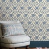 Joules Juliette Floral Cream & Blue Wallpaper Joules Juliette Floral Cream & Blue Wallpaper