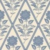Joules Juliette Floral Cream & Blue Wallpaper Joules Juliette Floral Cream & Blue Wallpaper