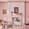 Cath Kidston Rose Ticking Stripe Pink Wallpaper Cath Kidston Rose Ticking Stripe Pink Wallpaper