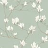 Laura Ashley Magnolia Grove Pale Eau De Nil Wallpaper Laura Ashley Magnolia Grove Pale Eau De Nil Wallpaper