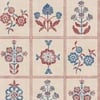 Joules Garden Floral Grid Red & Blue Wallpaper Joules Garden Floral Grid Red & Blue Wallpaper