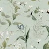 Sophie Allport Wild Floral Pale Mint Wallpaper Sophie Allport Wild Floral Pale Mint Wallpaper