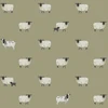 Sophie Allport Sheep Mossbank Green Wallpaper Sophie Allport Sheep Mossbank Green Wallpaper