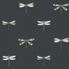 Sophie Allport Watercolour Dragonfly Oundle Navy Wallpaper Sophie Allport Watercolour Dragonfly Oundle Navy Wallpaper