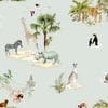 Sophie Allport Animals of the World Misty Blue Wallpaper Sophie Allport Animals of the World Misty Blue Wallpaper