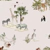 Sophie Allport Animals of the World Chalk Blush Wallpaper Sophie Allport Animals of the World Chalk Blush Wallpaper