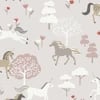Sophie Allport Forest Ponies Chalk Blush Wallpaper Sophie Allport Forest Ponies Chalk Blush Wallpaper