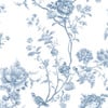 Martha Stewart Floral Vine Porcelain Blue Wallpaper Martha Stewart Floral Vine Porcelain Blue Wallpaper