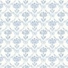 Martha Stewart Chateau Fleur Porcelain Blue Wallpaper Martha Stewart Chateau Fleur Porcelain Blue Wallpaper