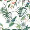 Adilah White Tropical Floral Wallpaper Adilah White Tropical Floral Wallpaper