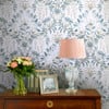Laura Ashley Parterre Off White & Seaspray Wallpaper Laura Ashley Parterre Off White & Seaspray Wallpaper
