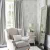 Laura Ashley Josette Metallic Silver Wallpaper Laura Ashley Josette Metallic Silver Wallpaper