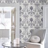 Laura Ashley Josette Off White & Midnight Wallpaper Laura Ashley Josette Off White & Midnight Wallpaper