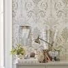 Laura Ashley Josette Dove Grey & White Wallpaper Laura Ashley Josette Dove Grey & White Wallpaper