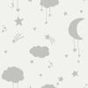 Next Moon & Stars Grey Wallpaper Next Moon & Stars Grey Wallpaper