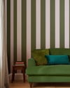 Joules Harborough Stripe Olive Green Wallpaper Joules Harborough Stripe Olive Green Wallpaper