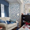 Laura Ashley Summer Palace Royal Blue Wallpaper Laura Ashley Summer Palace Royal Blue Wallpaper
