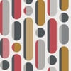 Morse Red & Grey & Mustard Wallpaper Morse Red & Grey & Mustard Wallpaper