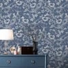 Laura Ashley Summerhill Midnight Blue Wallpaper Laura Ashley Summerhill Midnight Blue Wallpaper