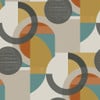 Next Retro Shapes Geo Orange Wallpaper Next Retro Shapes Geo Orange Wallpaper