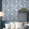 Laura Ashley Tregaron Midnight Blue Wallpaper Laura Ashley Tregaron Midnight Blue Wallpaper