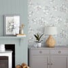 Laura Ashley Igerna Pale Duck Egg Blue Wallpaper Laura Ashley Igerna Pale Duck Egg Blue Wallpaper